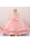 Rochie  De Ocazie - Cu Perlute - Fara maneca - Roz