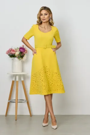 Rochie Elodie Galbena