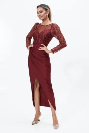 Rochie Fancy Bordo