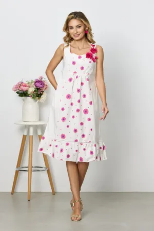 Rochie Flora Fucsia