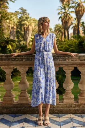 Rochie Florala Albastra