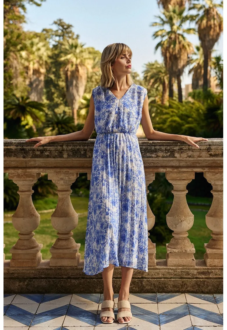 Rochie Florala Albastra