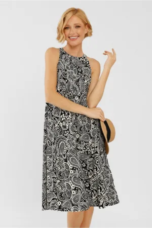 Rochie  G-Hava - larga - usoara - cu model paisley