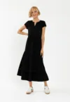 Rochie  G-Luma - negru - cu volane