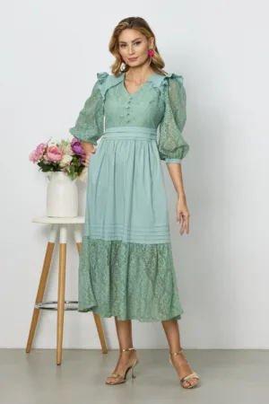 Rochie Giselda Vernil