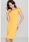 Rochie  K028 - galben - poliester