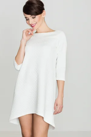 Rochie K134 - ecru - poliester