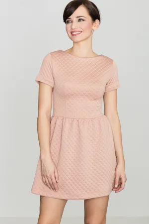 Rochie K147 - roz - poliester -