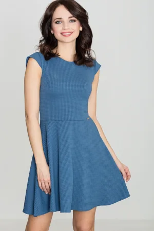 Rochie K162 - albastru - poliester