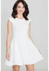Rochie  K162 - ecru - poliester