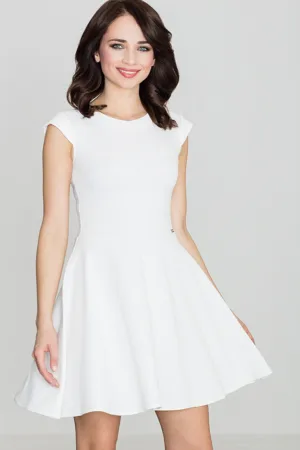 Rochie K162 - ecru - poliester