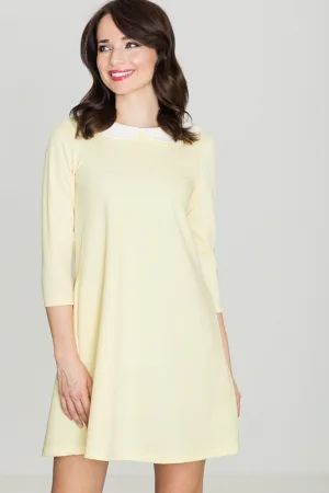 Rochie - K218 - galben - poliester