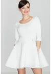 Rochie  K227 - ecru - poliester -