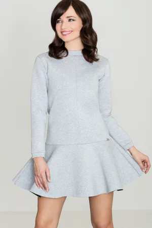 Rochie K247 - gri - poliester -