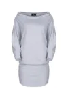 Rochie  K254 - gri - bumbac -
