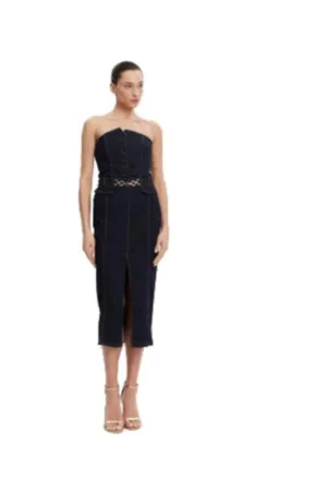 Rochie  L23 - bumbac - bleumarin - 98% bumbac - 2% elastan