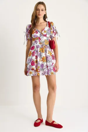 Rochie  LUCCI - cu imprimeu - magenta - jerseu