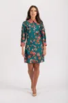 Rochie LaDonna office cu imprimeu floral colorat