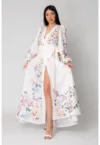 Rochie Lunga tip Kimono Off White 15546