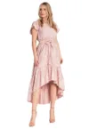 Rochie  M1179 - floral - volane - material durabil - viscoza/nylon -