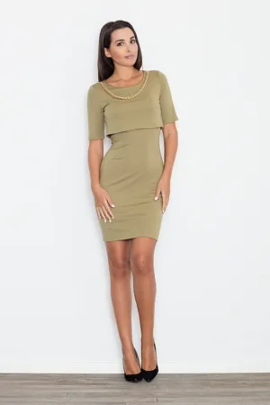 Rochie M446 - viscoza - verde