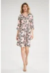 Rochie  M701 - imprimeu floral - multicolor - poliester