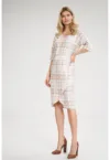 Rochie  M702 - casual - maneci scurte - poliester