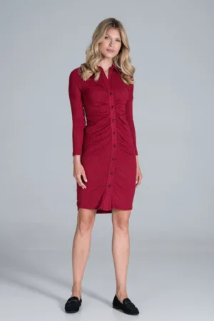 Rochie M824 - cu detalii elegante - viscoza
