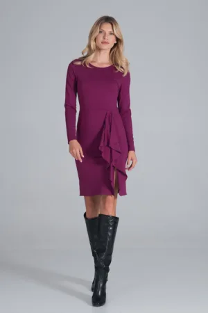 Rochie M839 - violet - viscoza