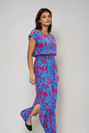 Rochie Maxi din Vascoza Fucsia