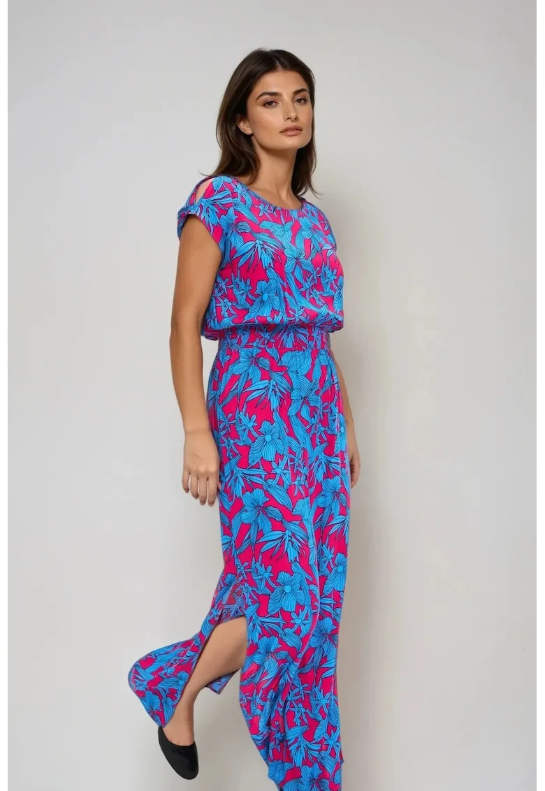 Rochie Maxi din Vascoza Fucsia