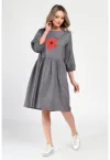 Rochie Medie Dama - Casual - Gri V307