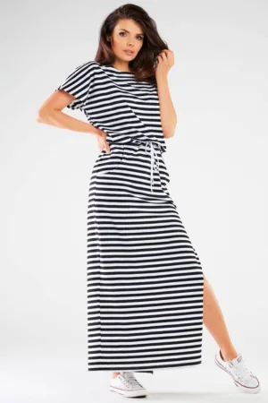 Rochie -  Negru/Alb``