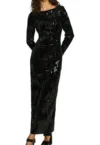 Rochie PL953636 -  Poliester/Elastan - Negru