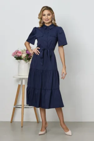 Rochie Phoebe Bleumarin