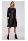 Rochie - Poliester - Negru