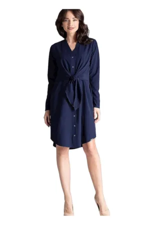 Rochie - Poliester/Elastan - Bleumarin - De zi -