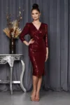 Rochie Shannon Bordo