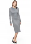 Rochie  slim fit - gri -