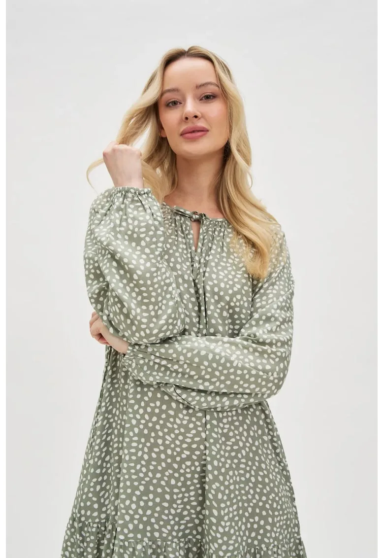 Rochie M - viscoza - verdemar -