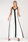 Rochie  alb-negru - model M1122 - poliester -