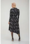 Rochie asimetrica cu imprimeu