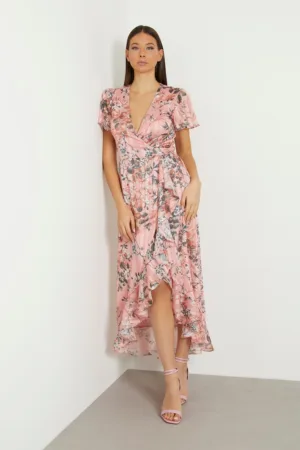 Rochie asimetrica cu terminatie suprapusa