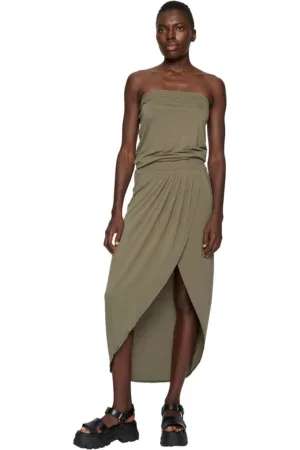 Rochie asimetrica de jerseu