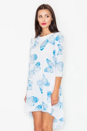 Rochie asimetrica florala
