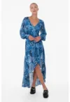 Rochie asymetrica -  cu imprimeu paisley W3YK48