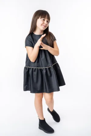 Rochie babydoll de satin