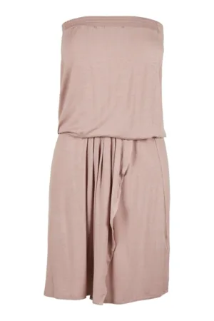 Rochie bandeau cu slit frontal
