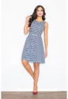 Rochie  bleumarin - bumbac -