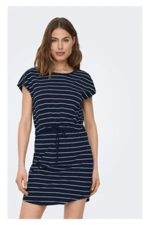 Rochie bleumarin din bumbac